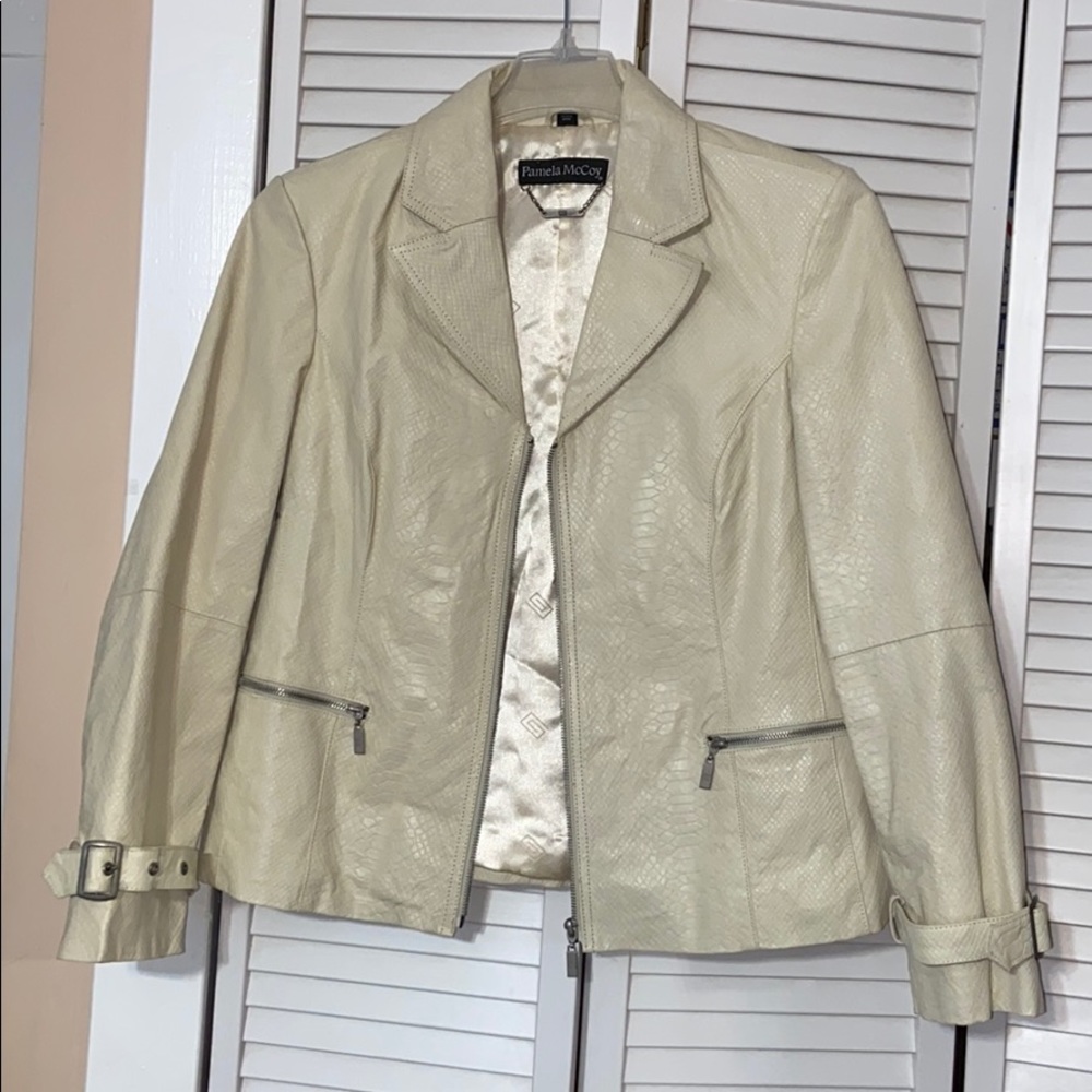 PamelaMcCoy Leather Jacket M